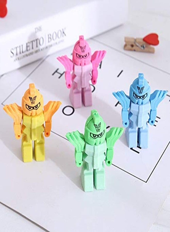 QIPS 3D Erasers for Kids - Set of 36 (Robot) - Image 4